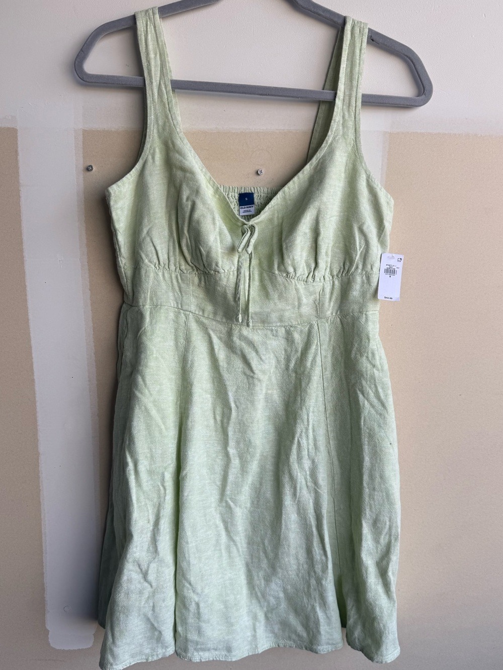 Old Navy Light Green Tie-Front Sundress